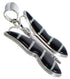 Genuine Sterling Silver Opal And Black Inlay Butterfly Pendant RS39285